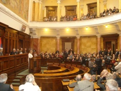 31 March 2012 National Assembly Speaker Prof. Dr Slavica Djukic Dejanovic at the Assembly of the Association of participants of youth work actions and volunteers of Serbia